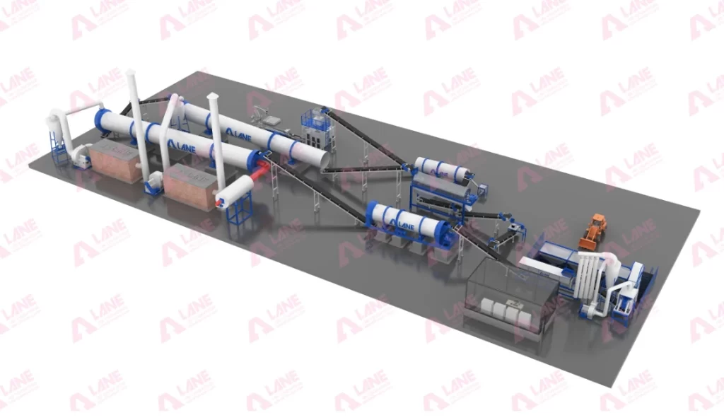 Potassium sulfate manufacturing plant integrated with compound fertilizer system